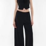 Pantalon cu pliu presat